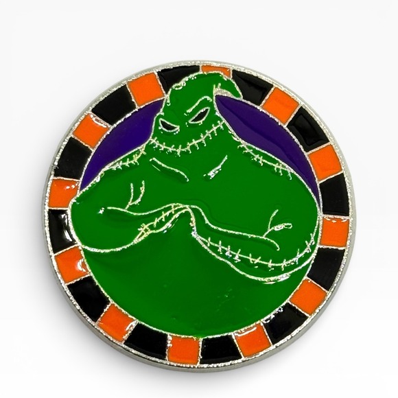 Disney Jewelry - Disney‎ Pin Oogie Boogie Nightmare Before Christmas Round Enamel Pin